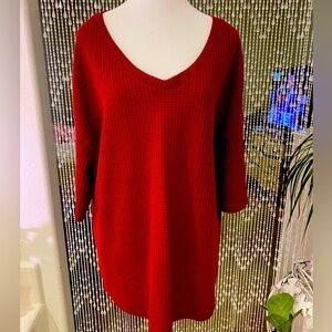 WAFFLE WEAVE BLOUSE NWT